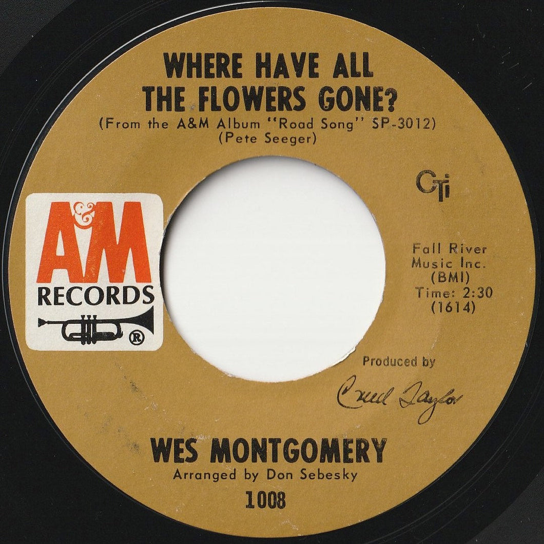 Wes Montgomery - Where Have All The Flowers Gone? / Fly Me To The Moon (7 inch Record / Used)
