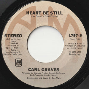Carl Graves - Heart Be Still / Breaking Up Is Hard To Do (7 inch Record / Used)