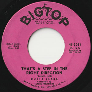 Dotty Clark - It's Been A Long Long Time / That's A Step In The Right Direction (7 inch Record / Used)