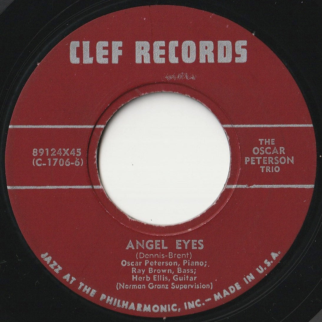 Oscar Peterson Trio - Angel Eyes / Unforgettable (7 inch Record / Used)