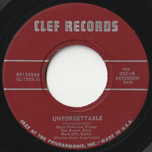 Load image into Gallery viewer, Oscar Peterson Trio - Angel Eyes / Unforgettable (7 inch Record / Used)
