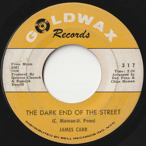 James Carr - The Dark End Of The Street / Lovable Girl (7 inch Record / Used)