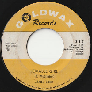 James Carr - The Dark End Of The Street / Lovable Girl (7 inch Record / Used)