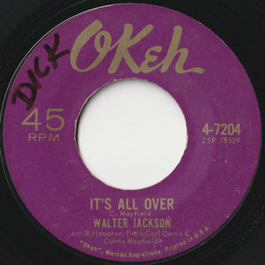 Walter Jackson - It's All Over / Lee Cross (7 inch Record / Used)
