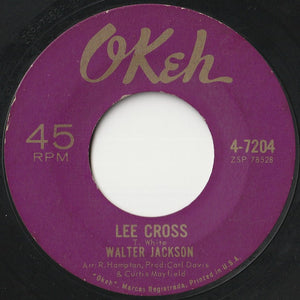 Walter Jackson - It's All Over / Lee Cross (7 inch Record / Used)