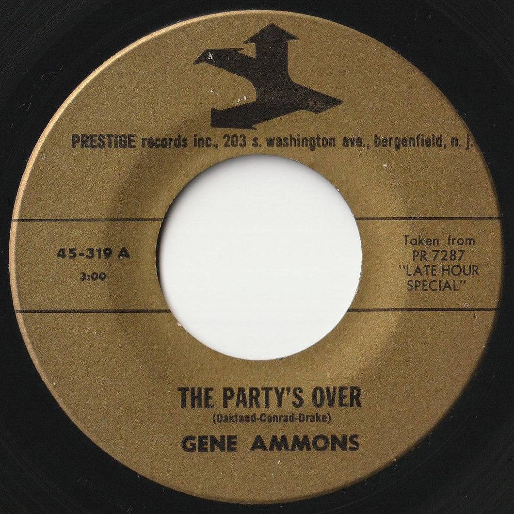 Gene Ammons - The Party's Over / I Want To Be Loved (7 inch Record / Used)