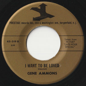 Gene Ammons - The Party's Over / I Want To Be Loved (7 inch Record / Used)