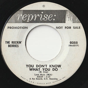 Rockin' Berries - What In The World's Come Over You / You Don't Know What You Do (7 inch Record / Used)