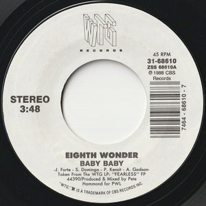 Eighth Wonder - Baby Baby / My Baby's Heartbeat (7 inch Record / Used)