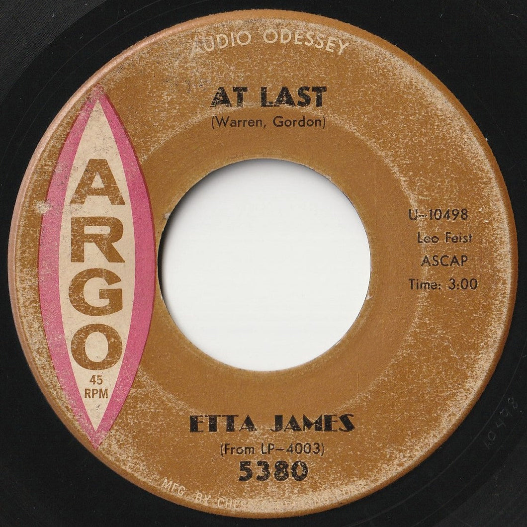 Etta James - At Last / I Just Want To Make Love To You (7 inch Record / Used)