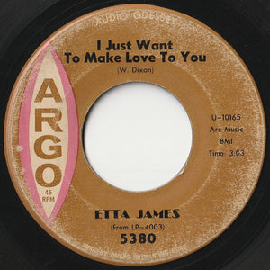 Etta James - At Last / I Just Want To Make Love To You (7 inch Record / Used)