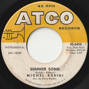 Michel Rubini - Summer Song / Moonlight Mood (7 inch Record / Used)