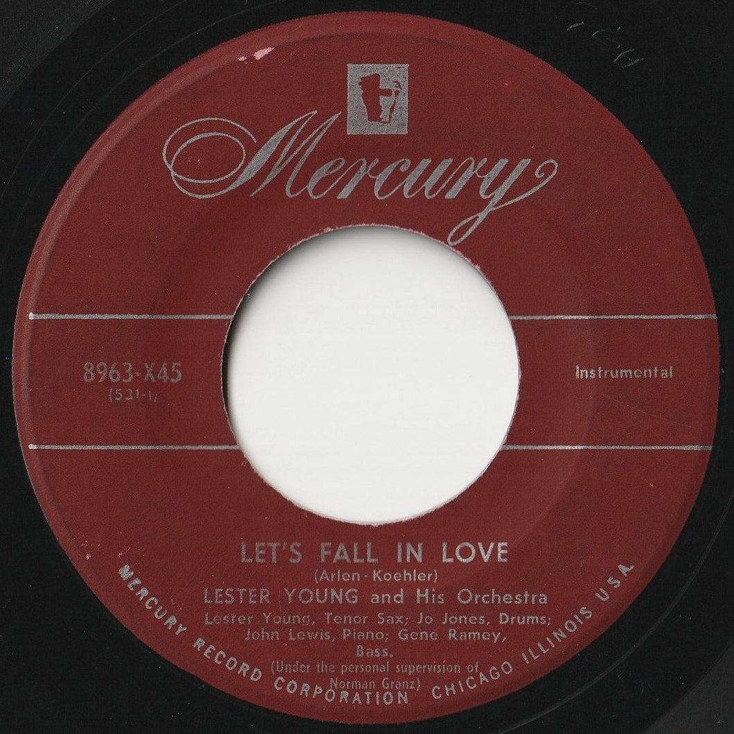 Lester Young And His Orchestra - Let’s Fall In Love / Thou Swel (7 inch Record / Used)