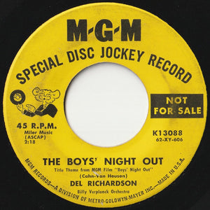 Del Richardson - The Boys' Night Out / Come Sta (7 inch Record / Used)