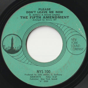 Fifth Amendment - Please Don't Leave Me Now / Got You Where I Want You (7 inch Record / Used)