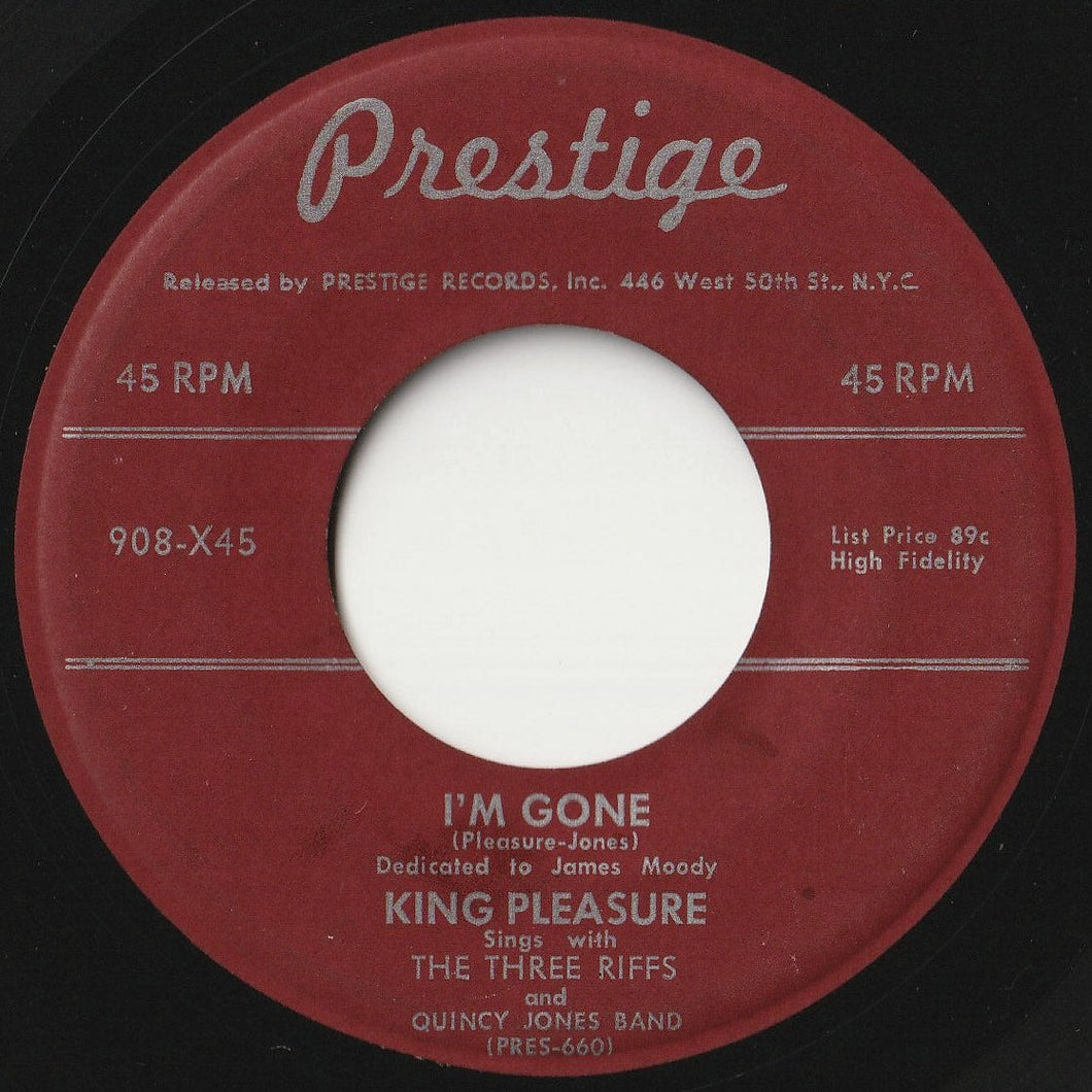 King Pleasure / Quincy Jones And His Band - I'm Gone / You're Crying (7 inch Record / Used)