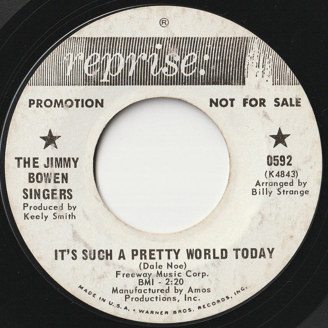 Jimmy Bowen Orchestra - It's Such A Pretty World Today / Raunchy (7 inch Record / Used)