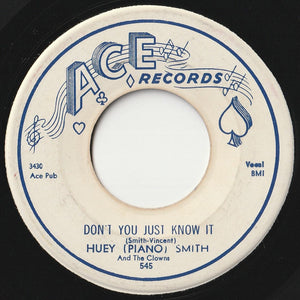 Huey "Piano" Smith & His Clowns - Don't You Just Know It / High Blood Pressure (7 inch Record / Used)