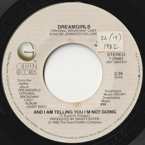 Jennifer Holliday - And I Am Telling You I'm Not Going / And I Am Telling You I'm Not Going (7 inch Record / Used)