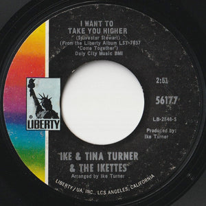 Ike & Tina Turner - I Want To Take You Higher / Contact High (7 inch Record / Used)