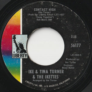 Ike & Tina Turner - I Want To Take You Higher / Contact High (7 inch Record / Used)