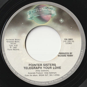 Pointer Sisters - Neutron Dance / Telegraph Your Love (7 inch Record / Used)