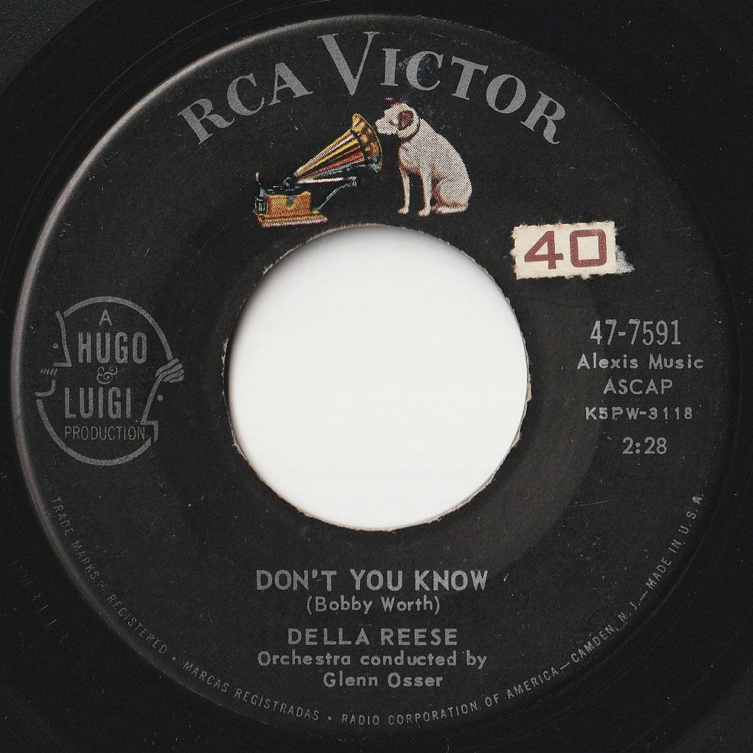 Della Reese - Don't You Know / Soldier, Won't You Marry Me? (7 inch Record / Used)