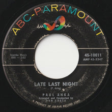 画像をギャラリービューアに読み込む, Paul Anka - I Miss You So / Late Last Night (7 inch Record / Used)
