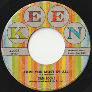 Sam Cooke - Blue Moon / Love You Most Of All (7 inch Record / Used)