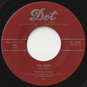 Sanford Clark - The Fool / Lonesome For A Letter (7 inch Record / Used)