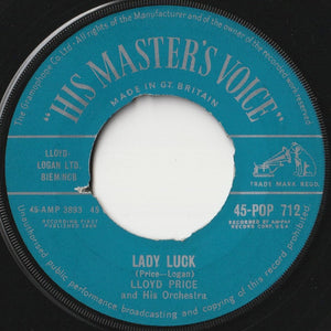 Lloyd Price And His Orchestra - Lady Luck / Never Let Me Go (7 inch Record / Used)