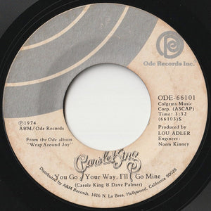 Carole King - Jazzman / You Go Your Way, I'll Go Mine (7 inch Record / Used)