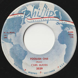 Carl Mann - Mona Lisa / Foolish One (7 inch Record / Used)