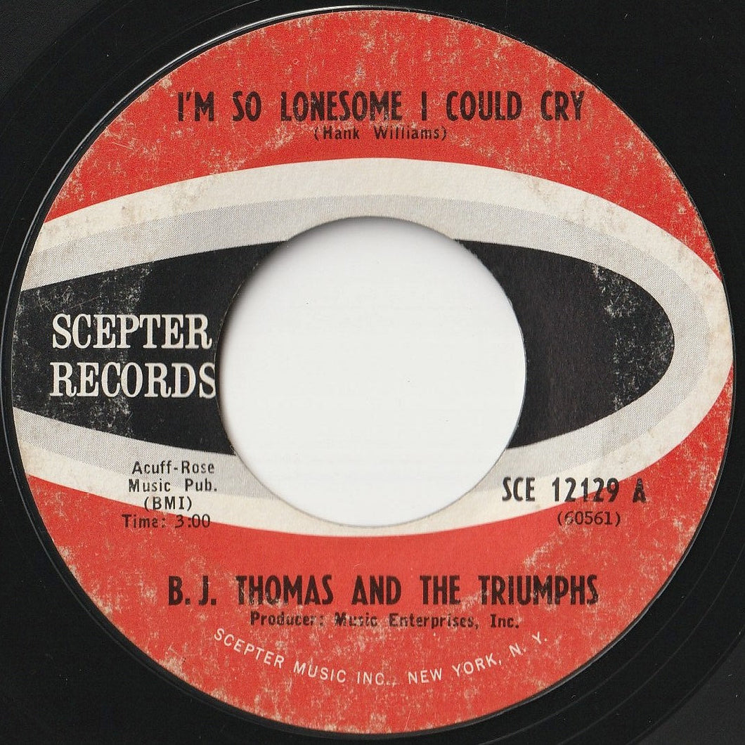 B.J. Thomas - I'm So Lonesome I Could Cry / Candy Baby (7 inch Record / Used)