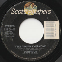 画像をギャラリービューアに読み込む, Survivor - I Can&#39;t Hold Back / I See You In Everyone (7 inch Record / Used)
