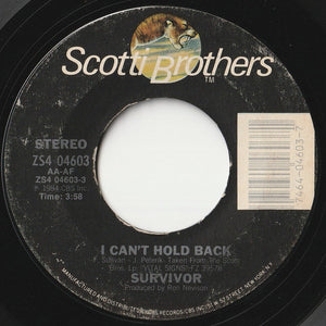 Survivor - I Can't Hold Back / I See You In Everyone (7 inch Record / Used)