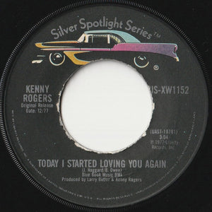 Kenny Rogers - Just Dropped In / Today I Started Loving You Again (7 inch Record / Used)