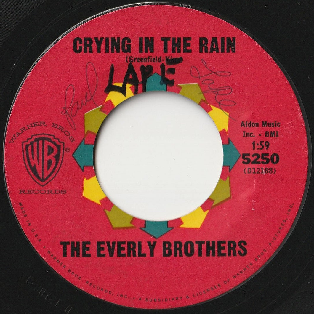 Everly Brothers - Crying In The Rain / I'm Not Angry (7 inch Record / Used)