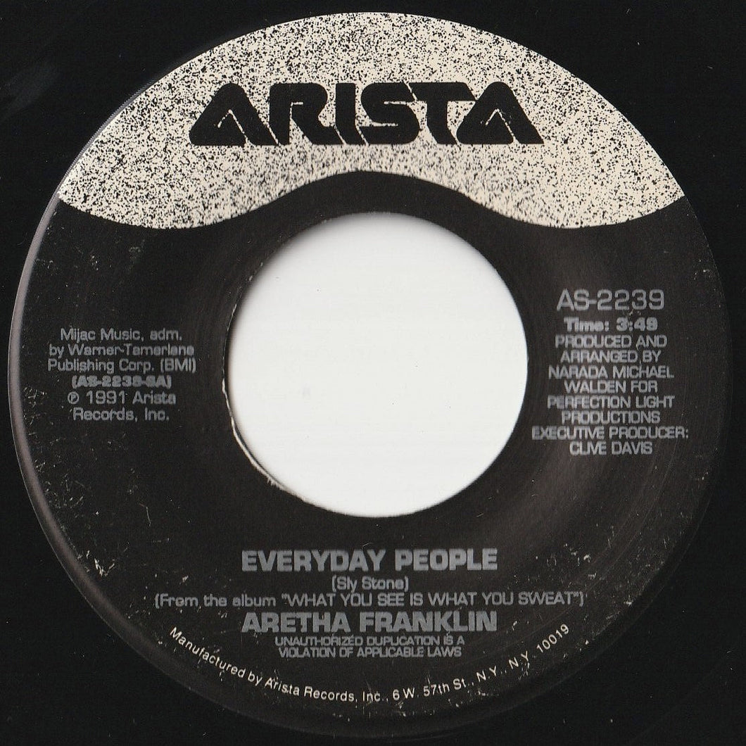 Aretha Franklin - Everyday People / You Can't Take Me For Granted (7 inch Record / Used)