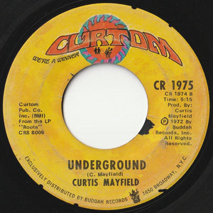 Curtis Mayfield - Freddie's Dead (Theme From Superfly) / Underground (7 inch Record / Used)