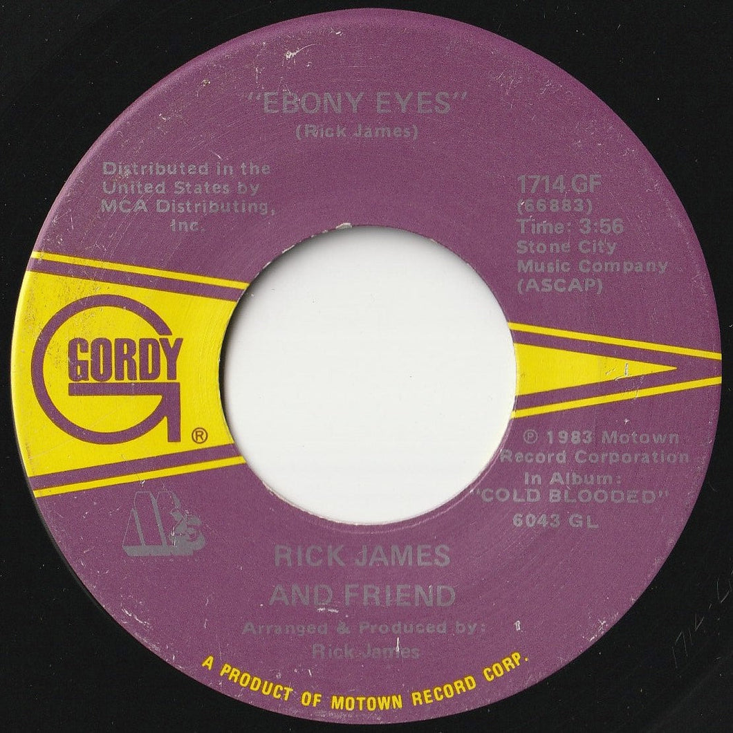 Rick James - Ebony Eyes / 1,2,3 (You Her And Me) (7 inch Record / Used)