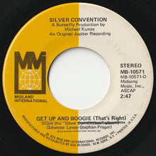 Load image into Gallery viewer, Silver Convention - Get Up And Boogie (That&#39;s Right) / Son Of A Gun (7 inch Record / Used)
