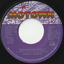 画像をギャラリービューアに読み込む, Lionel Richie - Se La / Serves You Right (7 inch Record / Used)
