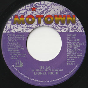 Lionel Richie - Se La / Serves You Right (7 inch Record / Used)