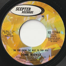 画像をギャラリービューアに読み込む, Dionne Warwick - Do You Know The Way To San Jose / Let Me Be Lonely (7 inch Record / Used)
