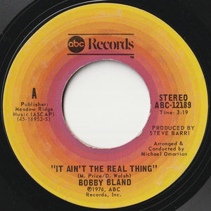 Bobby Bland - It Ain't The Real Thing / Who's Foolin' Who (7 inch Record / Used)