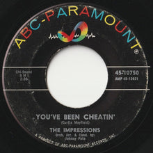 Load image into Gallery viewer, Impressions - You&#39;ve Been Cheatin&#39; / Man Oh Man (7 inch Record / Used)
