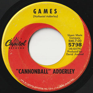 Cannonball Adderley - Mercy, Mercy, Mercy / Games (7 inch Record / Used)