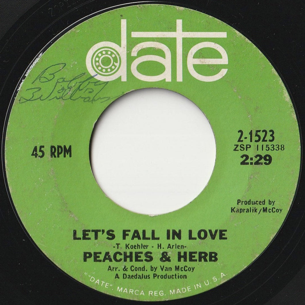 Peaches & Herb - Let's Fall In Love / We're In This Thing Together (7 inch Record / Used)