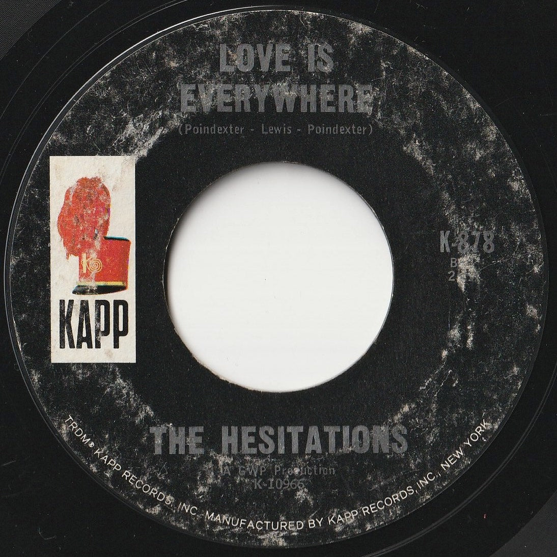 Hesitations - Love Is Everywhere / Born Free (7 inch Record / Used